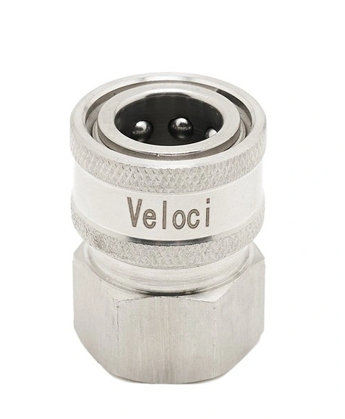 Veloci Stainless Steel Coupler 3/8" FPT