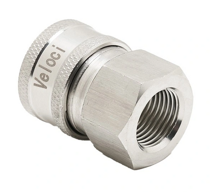 Veloci Stainless Steel Coupler 3/8" FPT